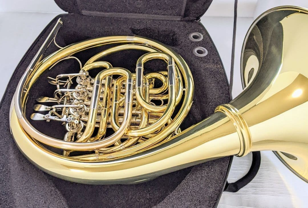 【美品】Wenzel Meinl フルダブルホルン 105