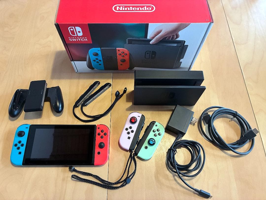 Nintendo Switch 本体一式 別売りJoy-Con・SDカード付き