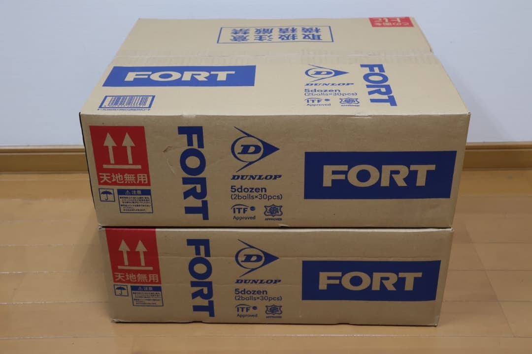 DUNLOP ダンロップFORT フォート 2個入2箱 60缶/120球