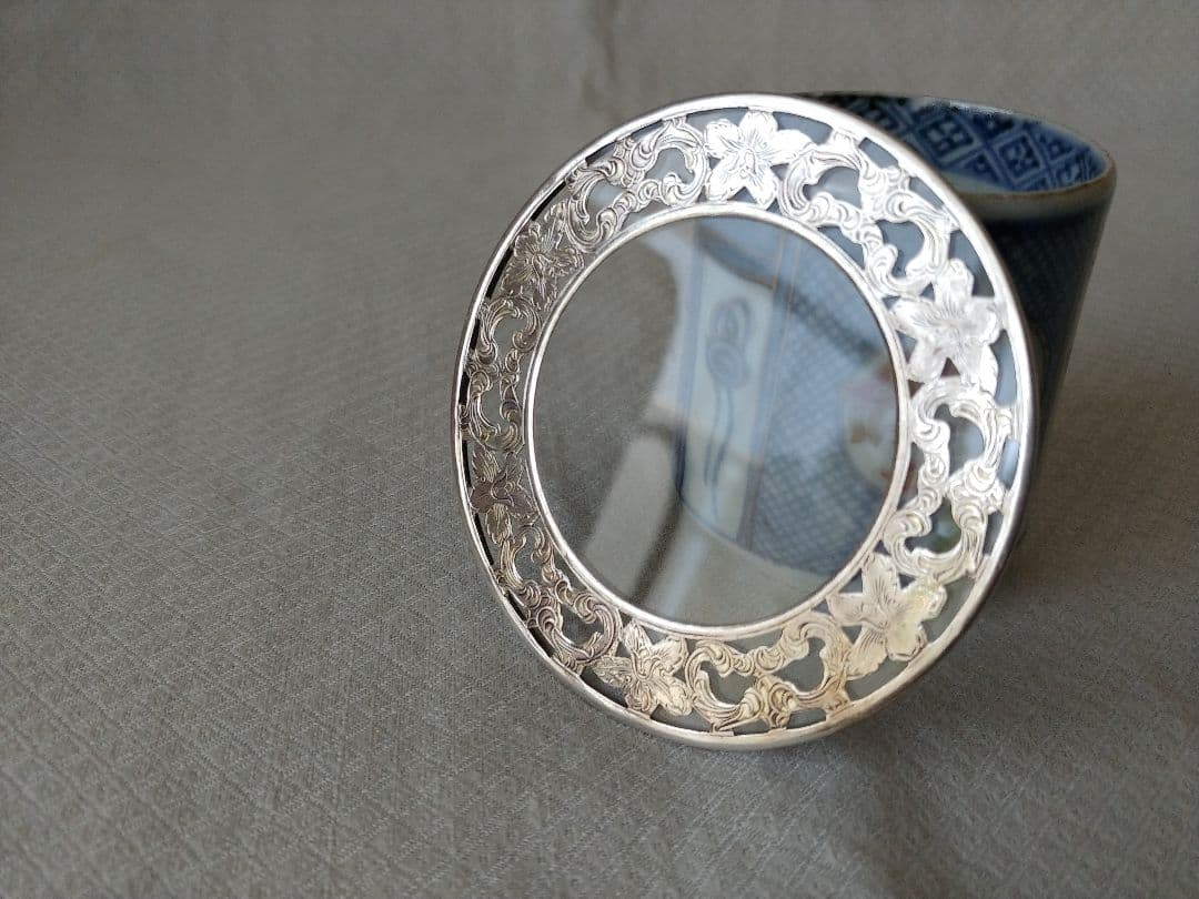 てっさい堂　猪口　古伊万里　染付　シルバー　セット　B (トレイ含まず)