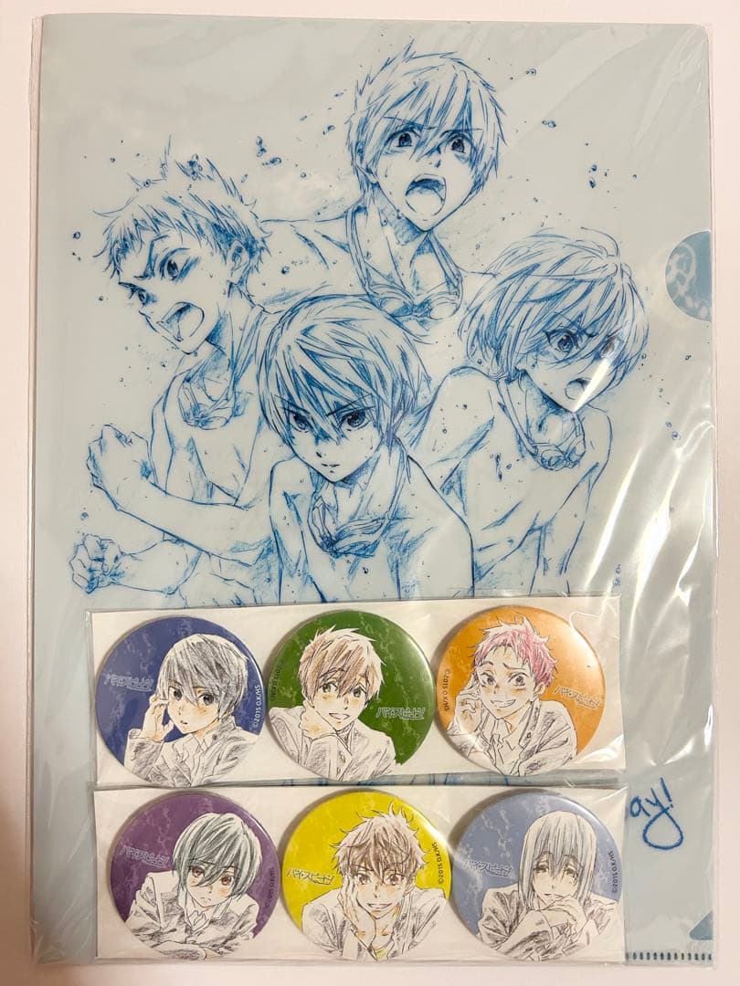 ハイ☆スピード! ハイスピ Free! 缶バッジ クリアファイル 舞台挨拶