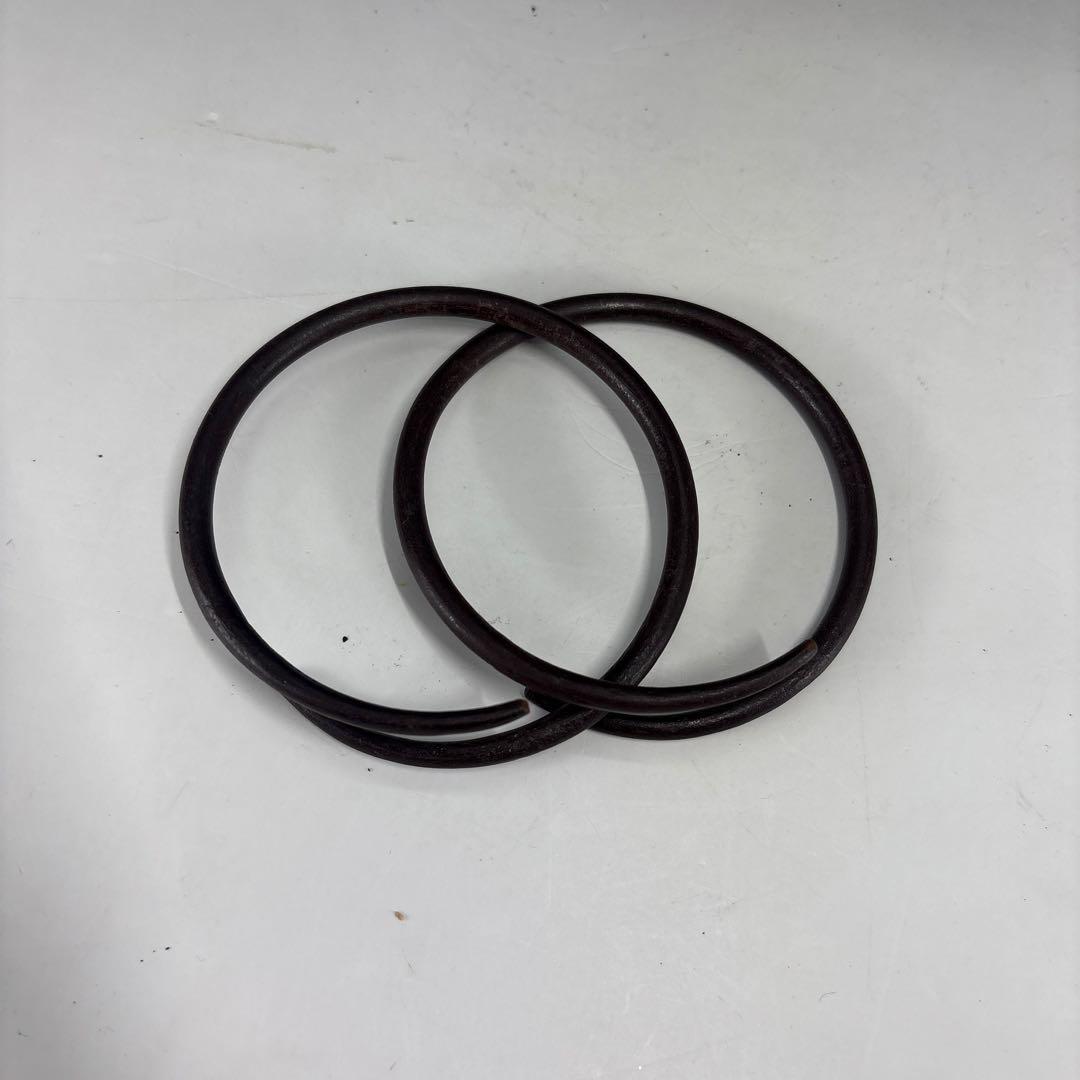 【茶道具】寿英造　万代屋釜　銀摘み　釜環付　炉開きに