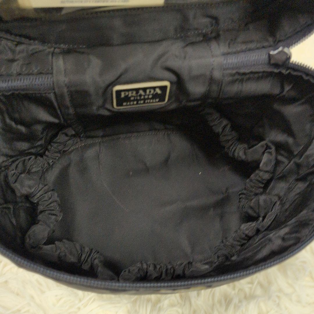 PRADA プラダ ナイロン バニティ バッグ ブラック 三角ロゴプレート