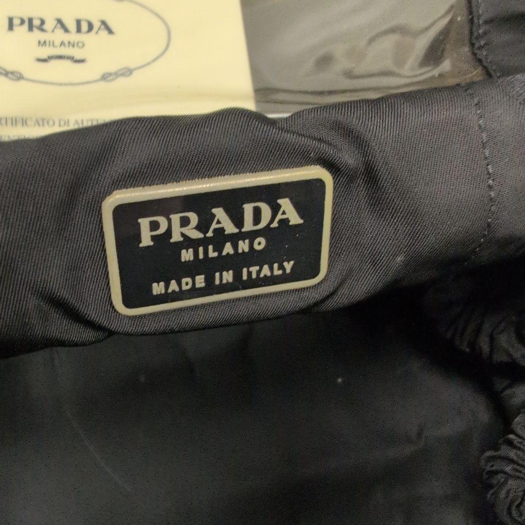 PRADA プラダ ナイロン バニティ バッグ ブラック 三角ロゴプレート