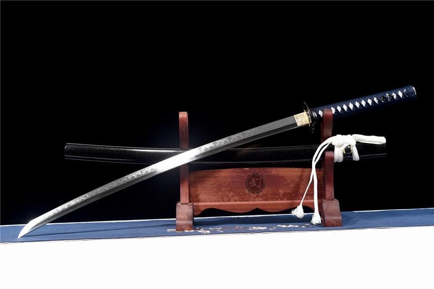 T 10焼刃木の葉紋侍刀『寒夜』日本刀 模造刀 居合刀