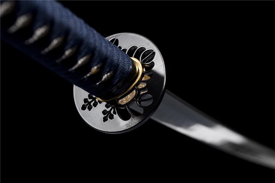 T 10焼刃木の葉紋侍刀『寒夜』日本刀 模造刀 居合刀