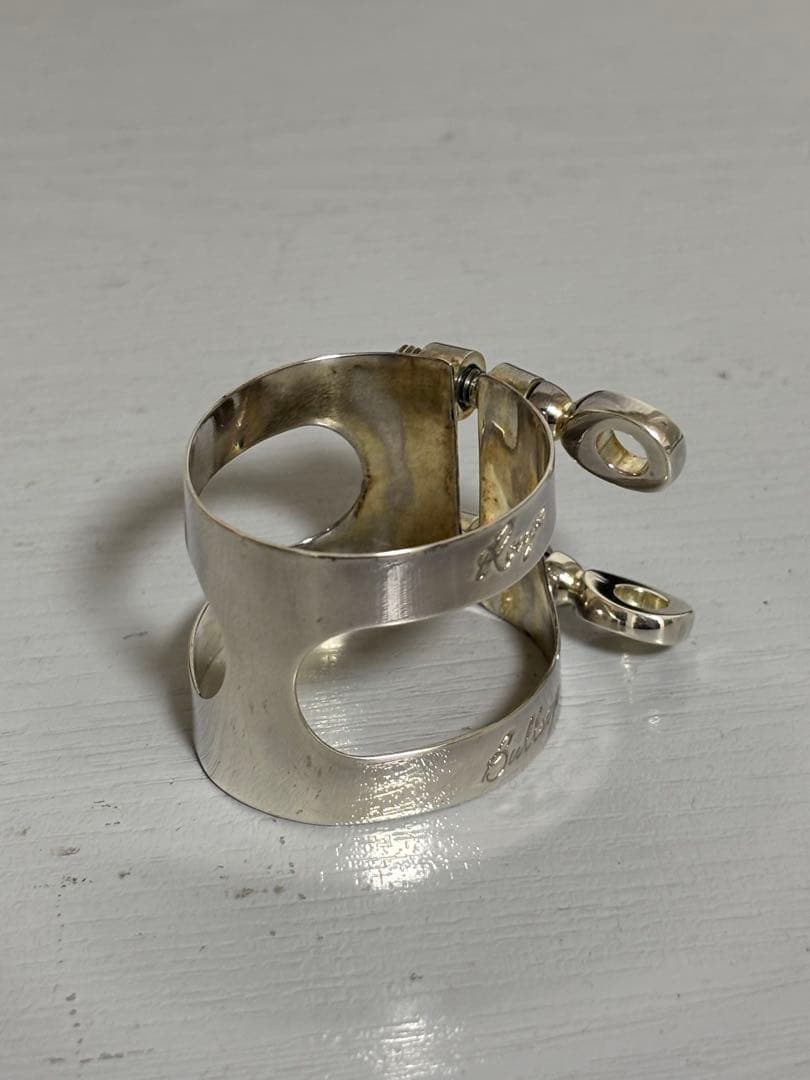 ブルズアイ　バスクラリネット用リガチャーブルズEXスターリングシルバー逆締め