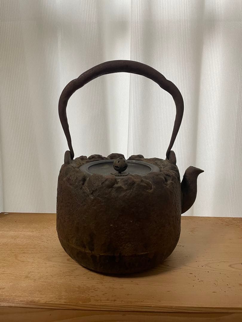 茶道具 龍文堂造 手取釜 釣釜 炉釜