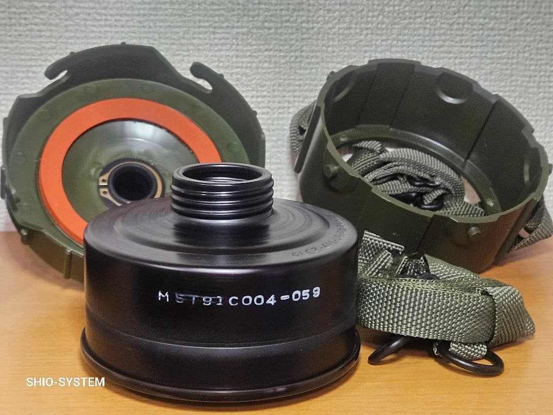 【未開封】M40A1ガスマスクフルセット + 戦闘車両仕外付けホース付