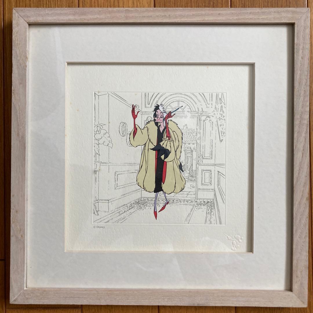 ディズニー　トレジャー　クルエラ・ド・ヴィル　セル画