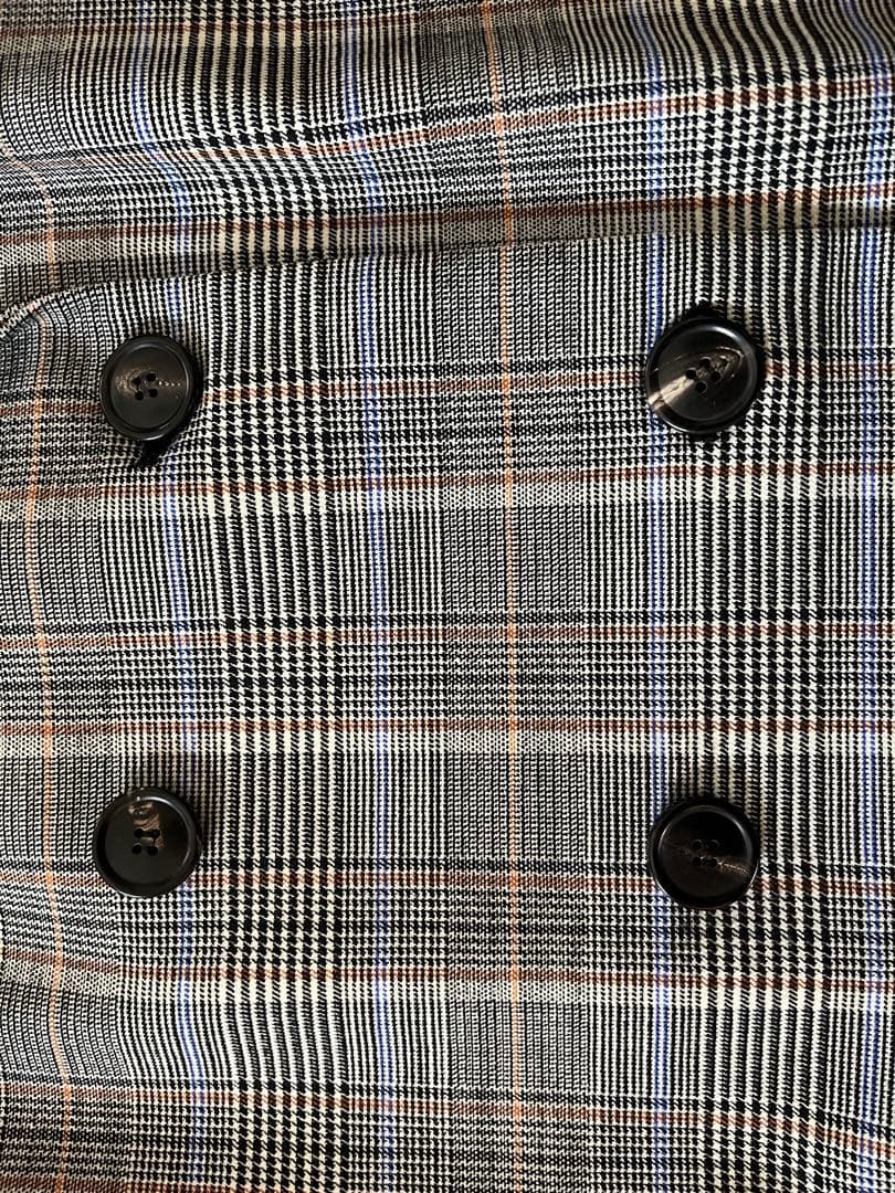 Theory セオリー グレンチェック コート ダブルジャケット ウール