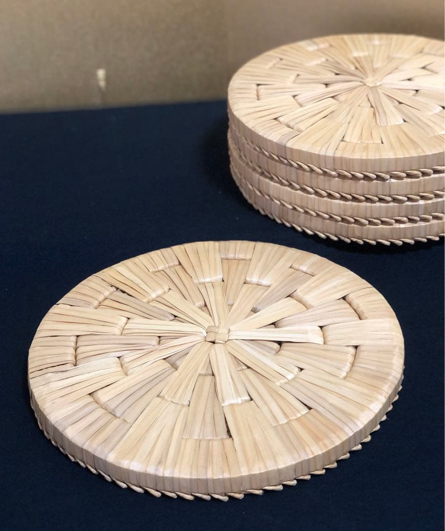 《R》茶道具 露地道具 円座5客 敷物 座布団　260120き5