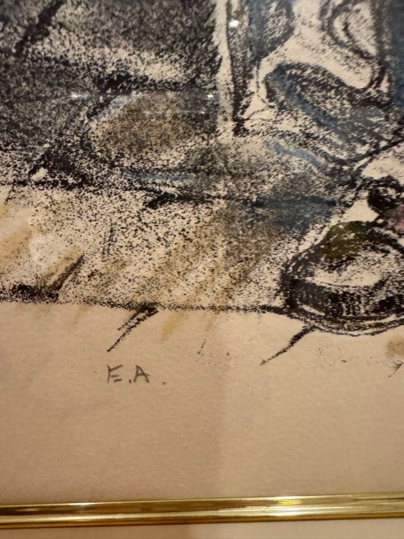 藤田嗣治（レオナール・フジタ） リトグラフ E.A. サイン入り