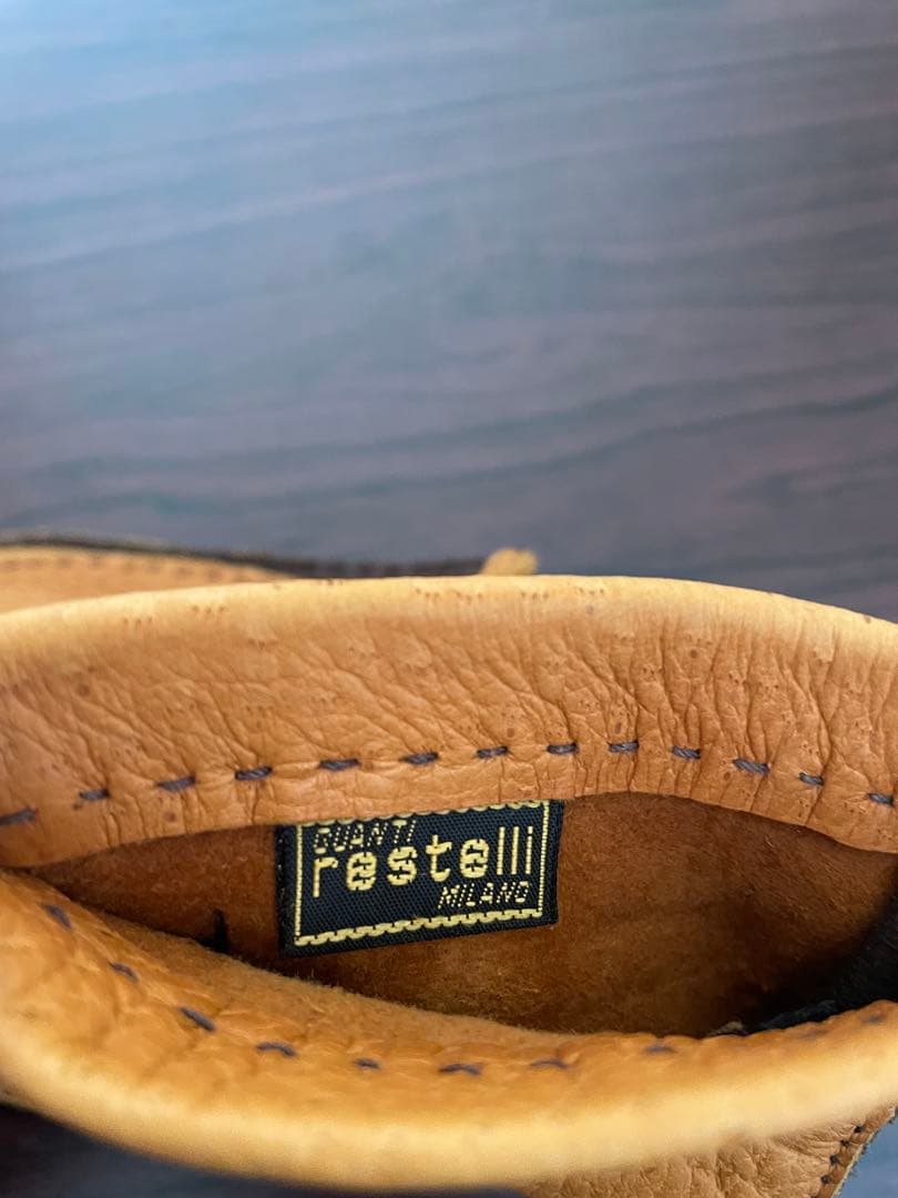 Restelli ペッカリー革手袋　キャメル　サイズ8