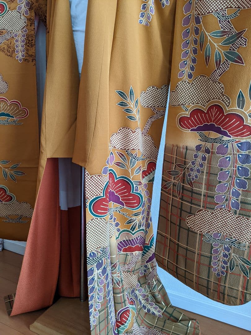◉美品 豪華お振り袖【松文 金彩 京都 正絹】成人式・結婚式