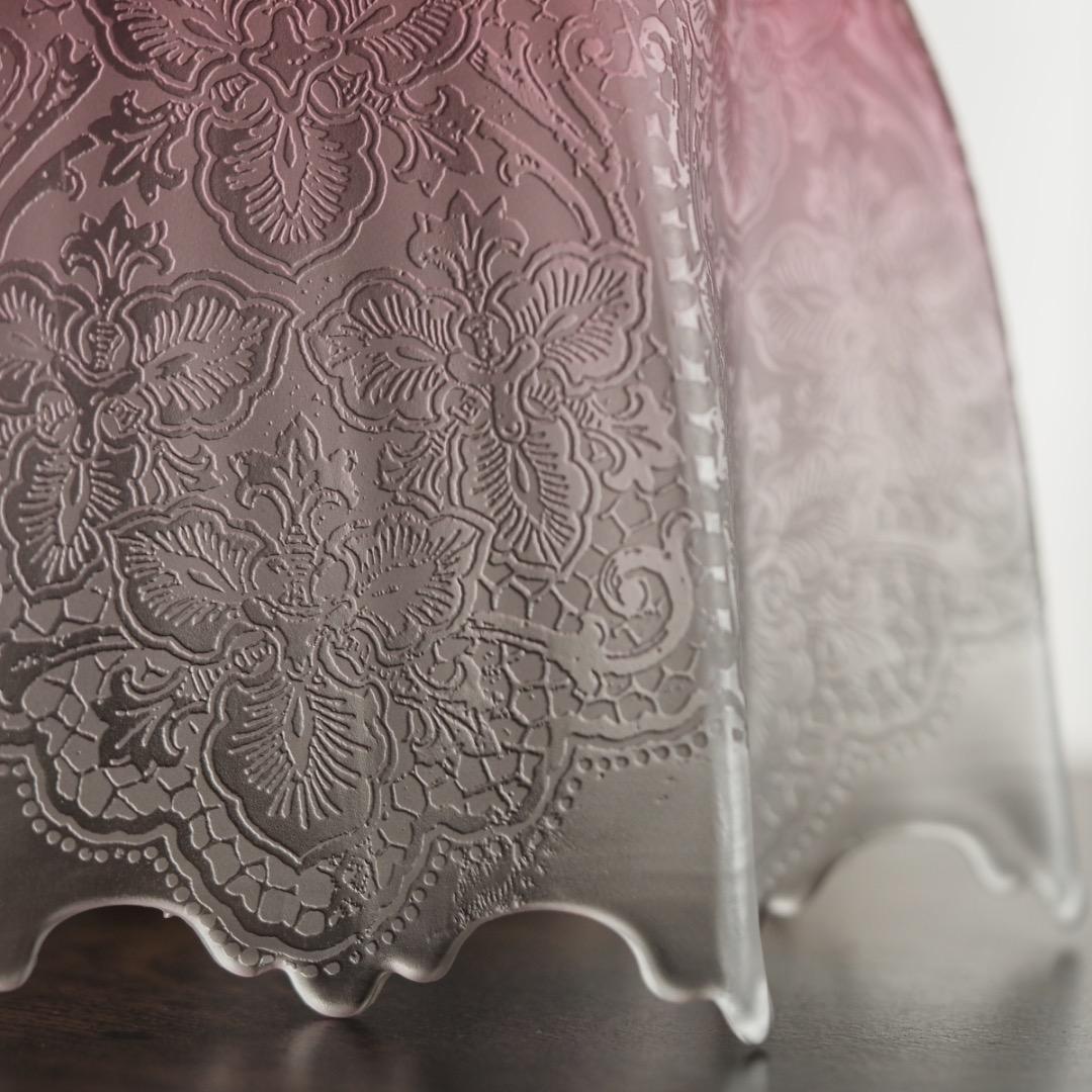 シェードランプ 天吊ランプ エッチング / アンティーク 英国製