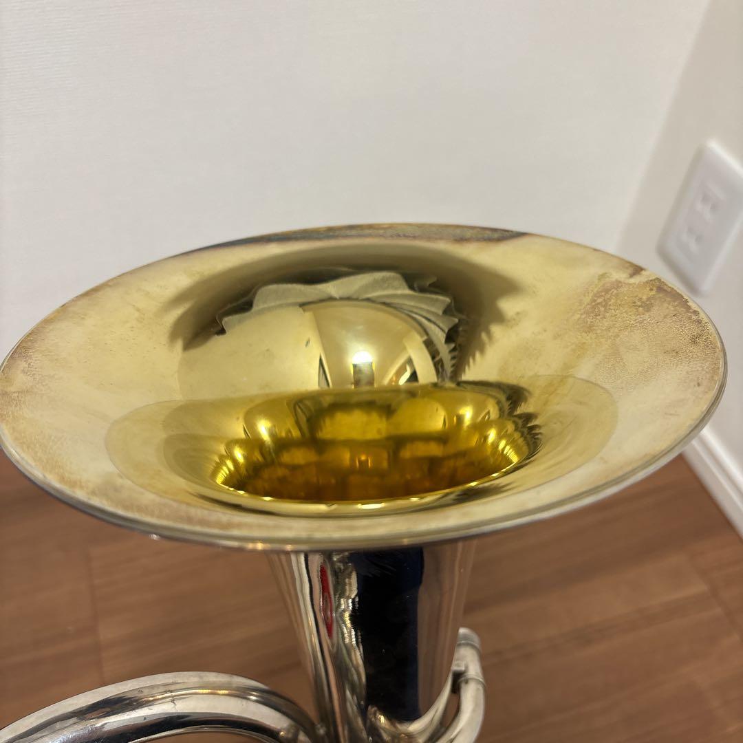 YAMAHAマウスピース テナーホーン 現状品 ケース付 吹奏楽 経年品