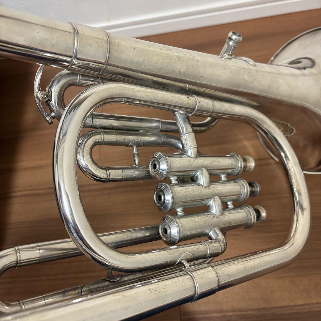 YAMAHAマウスピース テナーホーン 現状品 ケース付 吹奏楽 経年品