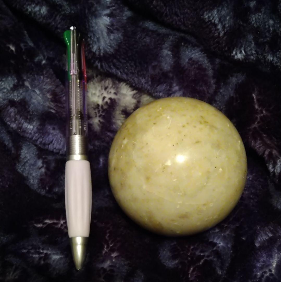 円周約25cm　パワーストーン　天然石　円形　ライトイェローストーン