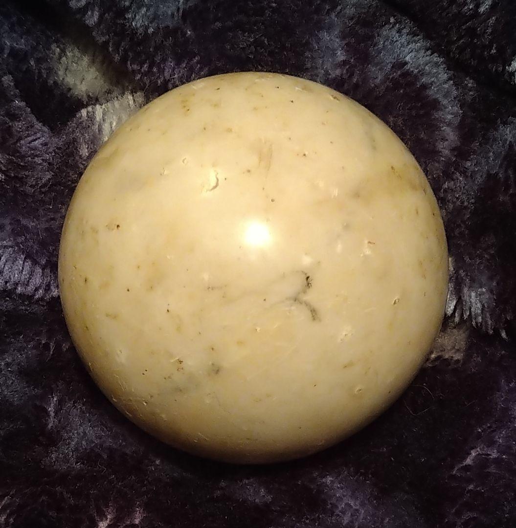 円周約25cm　パワーストーン　天然石　円形　ライトイェローストーン