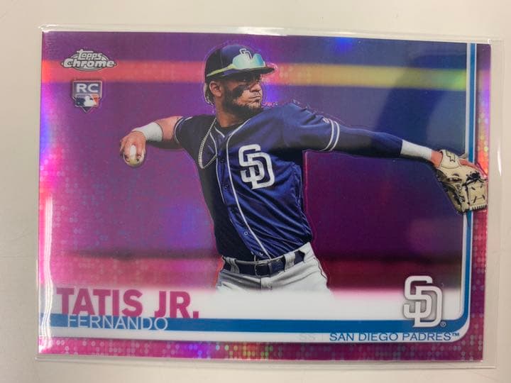その他 topps chrome 2019 Fernando Tatis pink