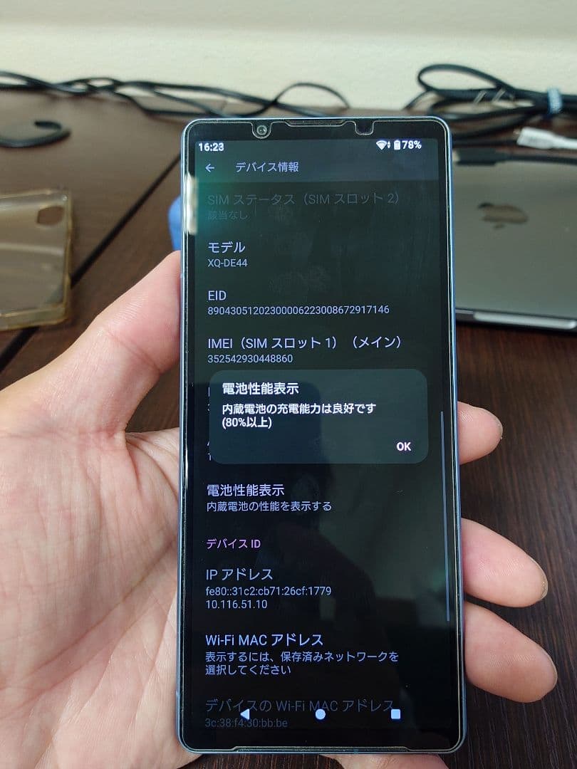 Sony Xperia 5 V ブルーSIMフリー256GBソニーストア購入美品