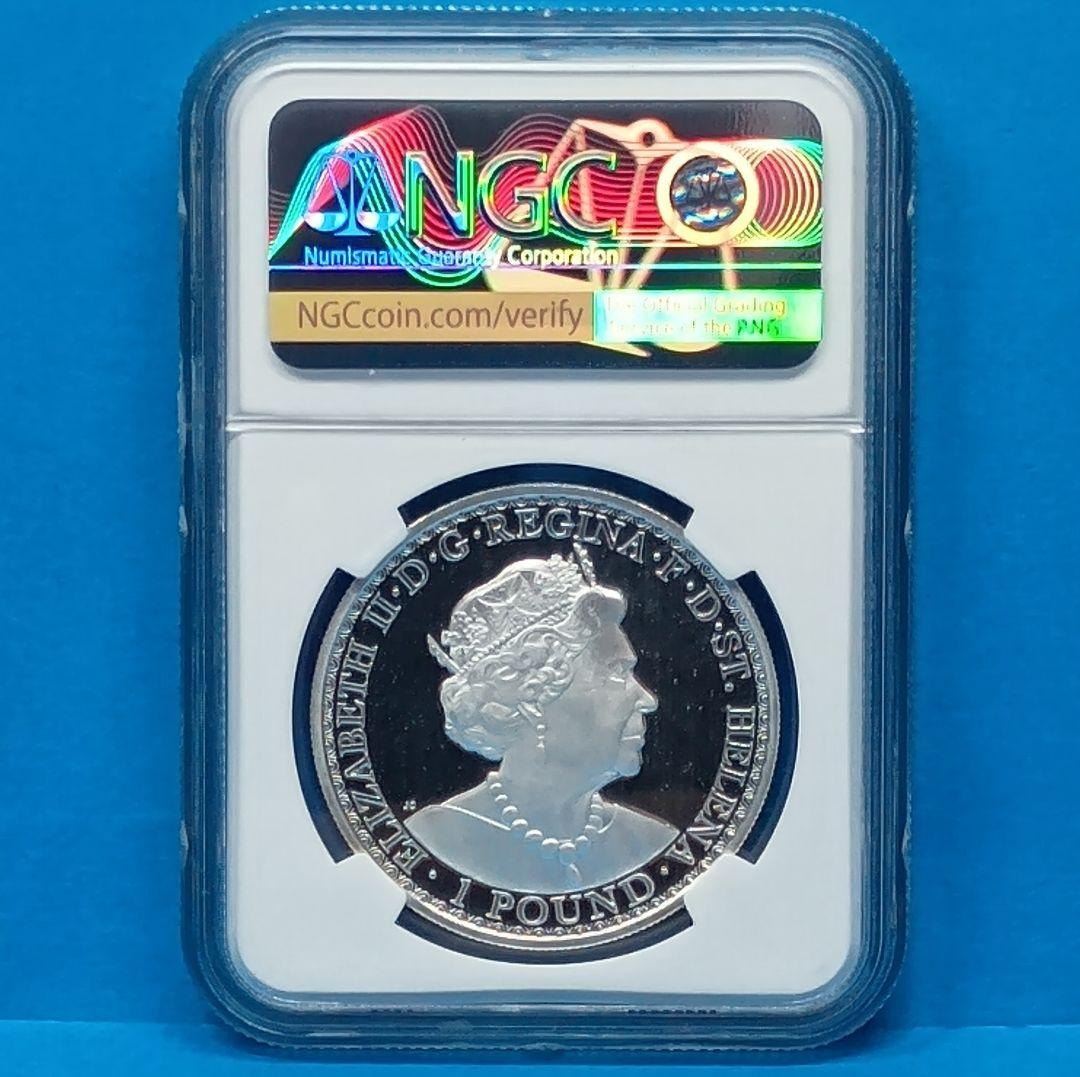 2021 セントヘレナ ウナ ライオン £1 プルーフ銀貨 PF69UC FR