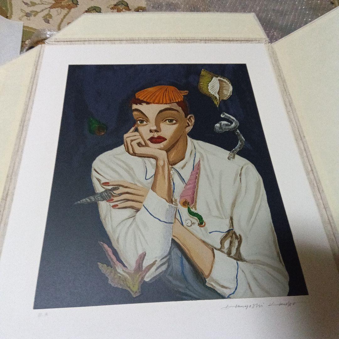 金子國義　金子国義　版画　リトグラフ　サイン　署名　４枚セット　シルクスクリーン