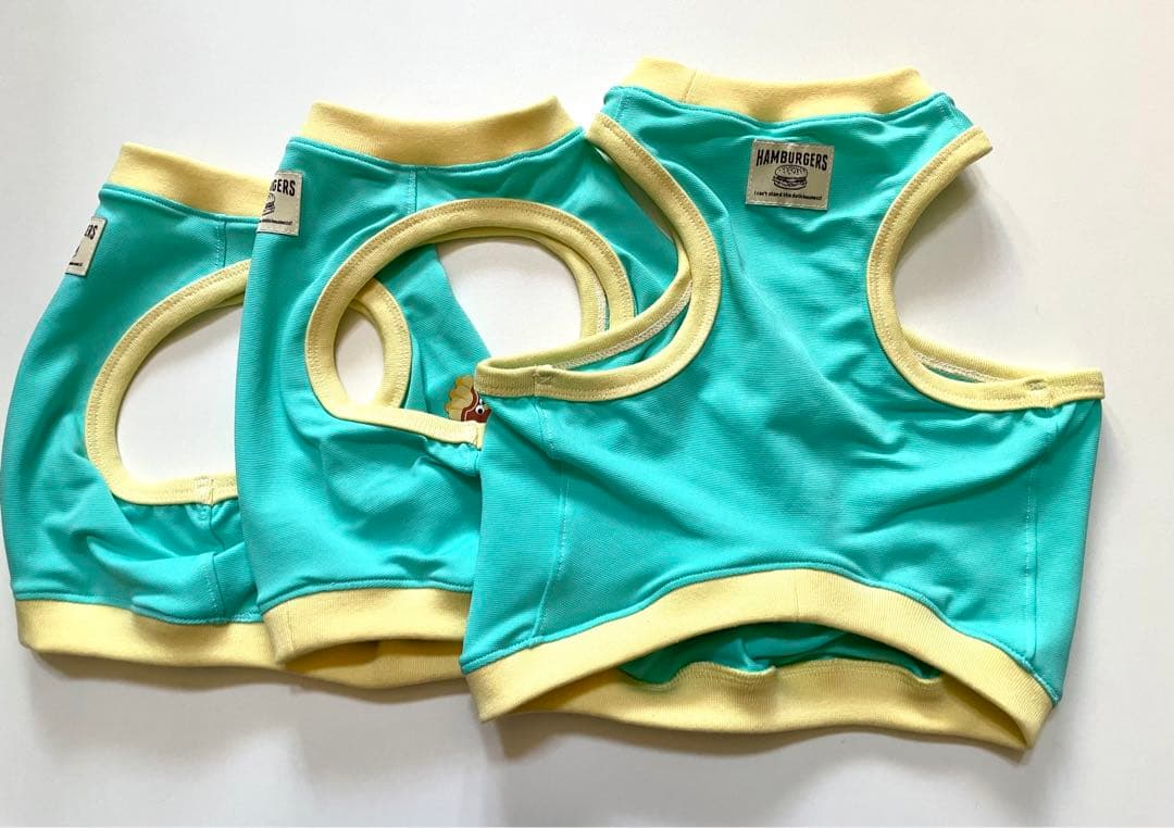 フレブル、パク　　冷感メッシュバックタンク　ハンバーガー　あや