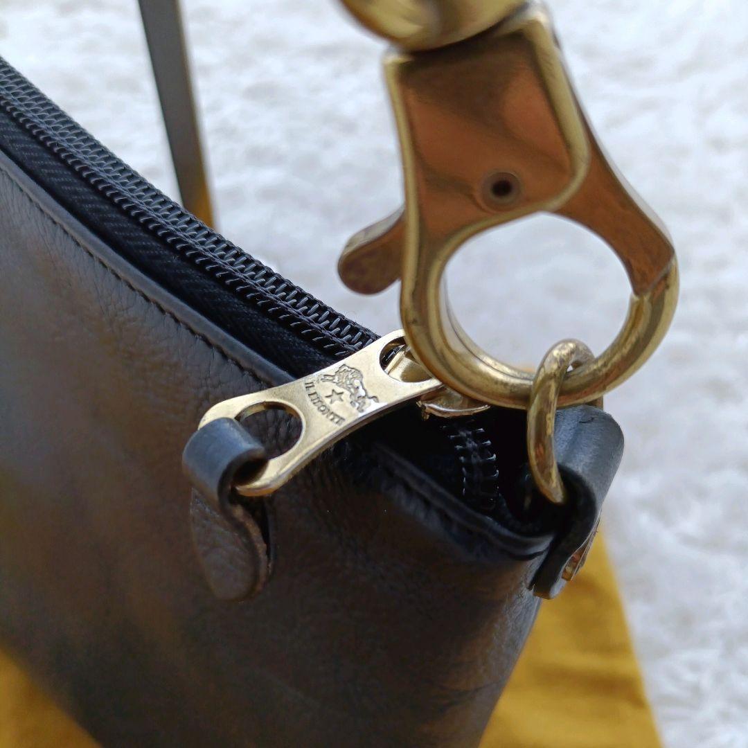 ✨️美品✨️イルビゾンテ　ショルダーバッグ　ハンドバッグ　2way　ネイビー