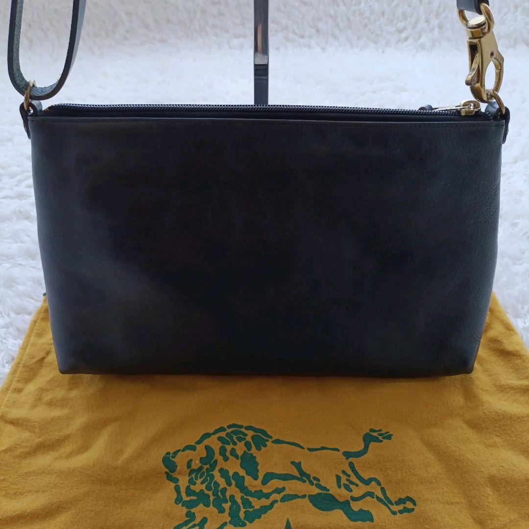 ✨️美品✨️イルビゾンテ　ショルダーバッグ　ハンドバッグ　2way　ネイビー