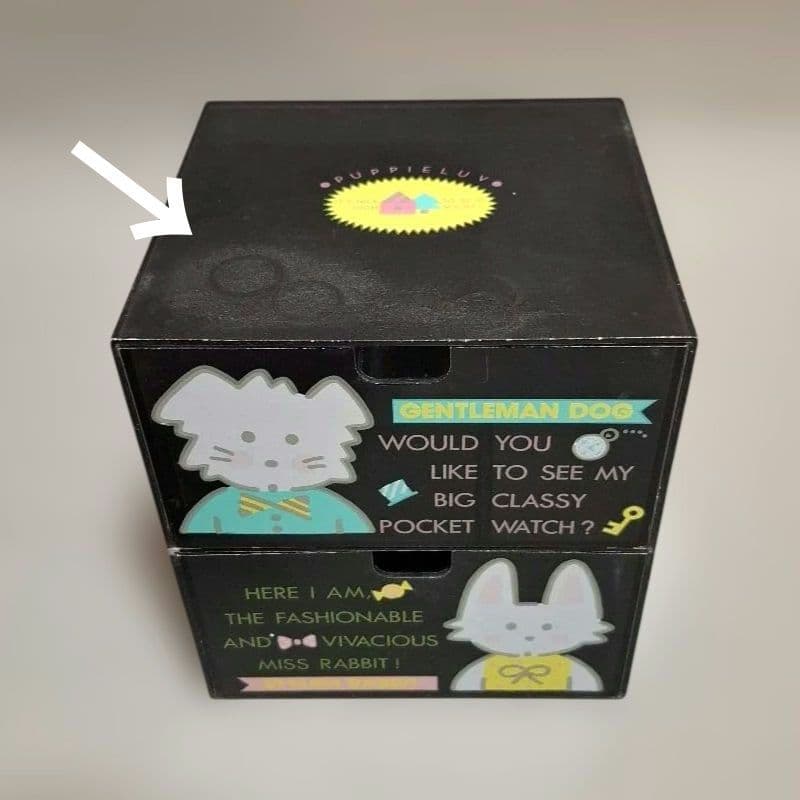 サンリオ　PUPPIE LUVパピーラブ 　昭和レトロ　小物入　ボックス　当時物