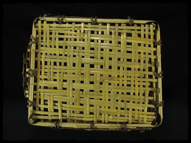 尋牛斎 久田 宗也 宗全作写 置うご 花入 黒田宗傳 宗全籠 書付共箱 f299