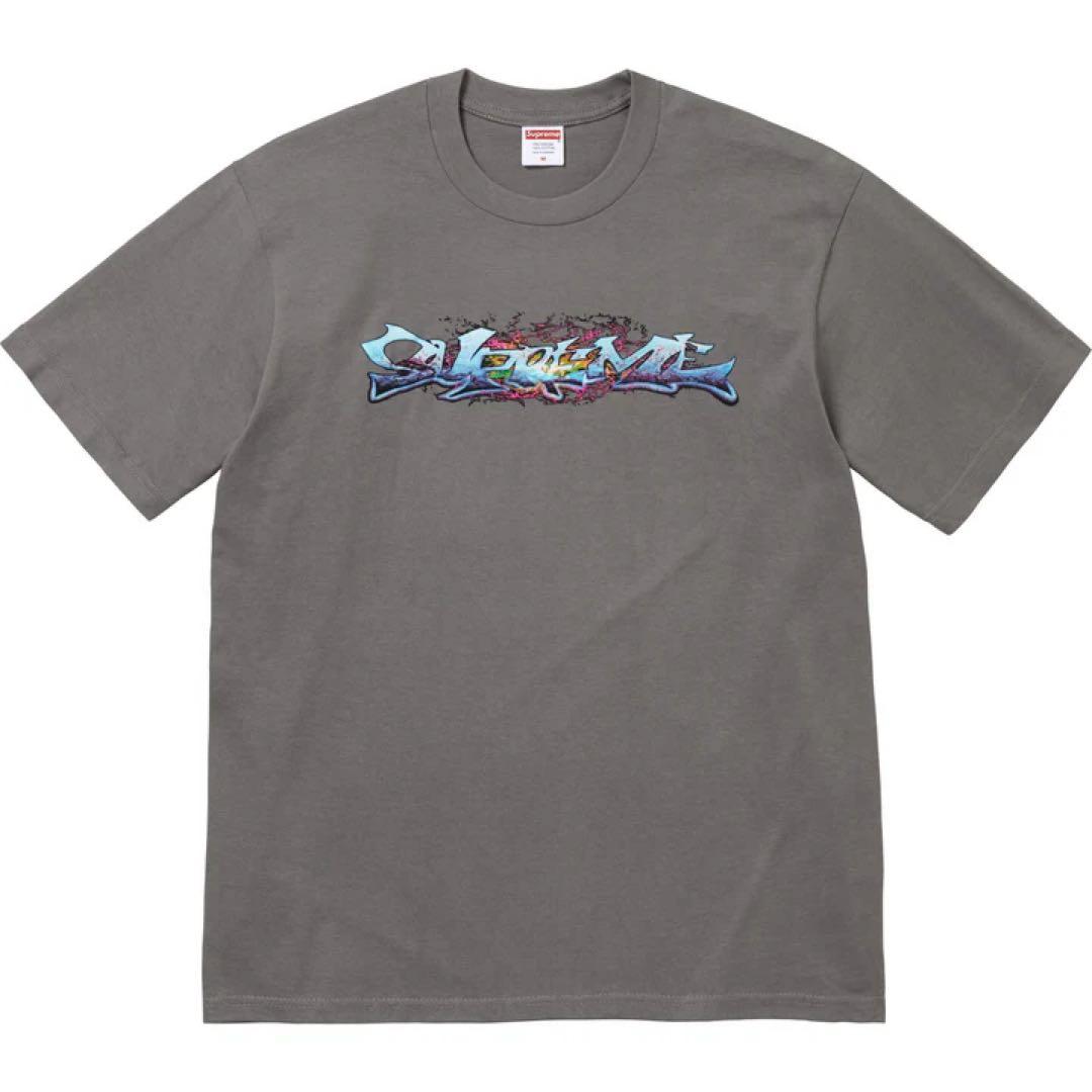Supreme Tag Tee Sサイズ Charcoal