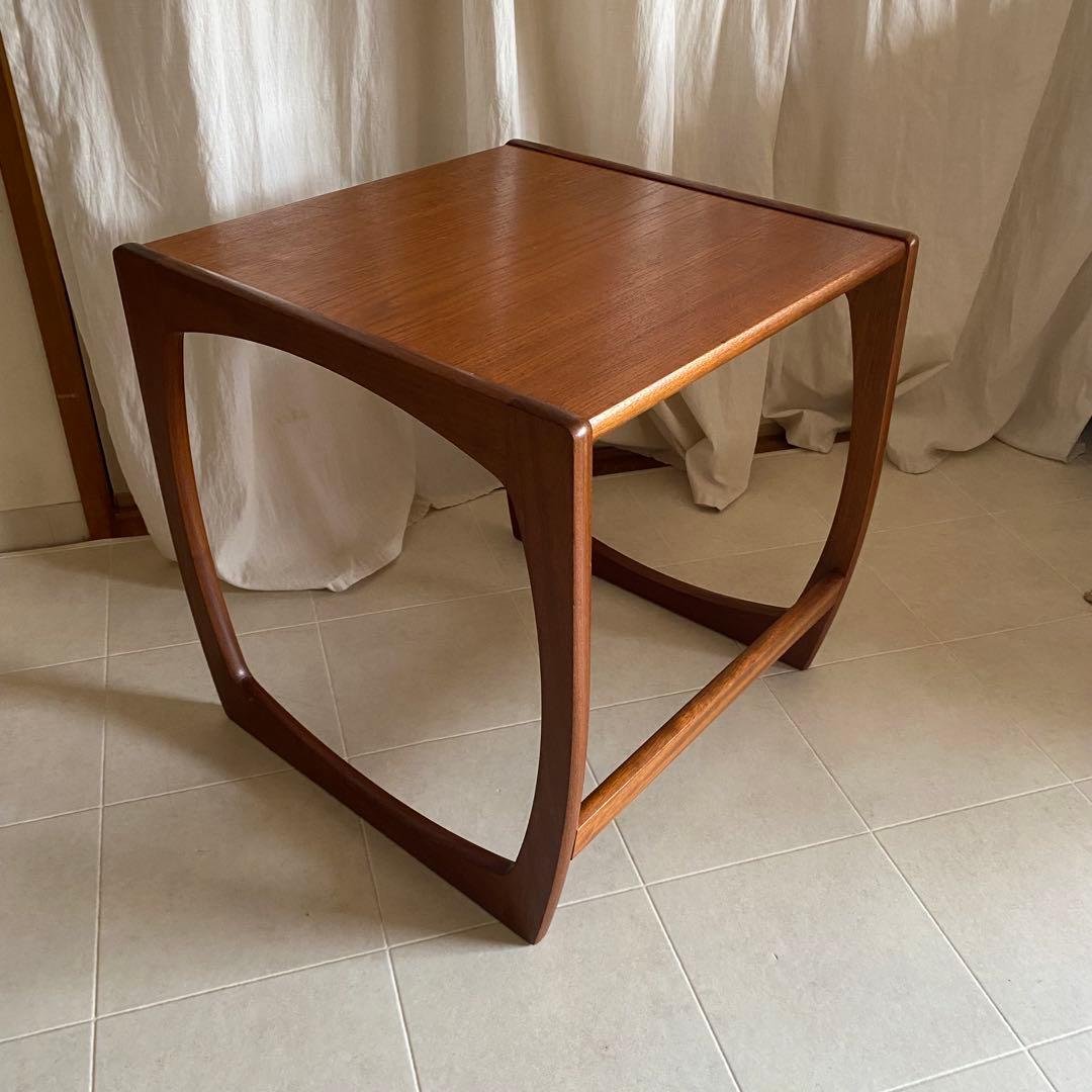 美品　北欧　アンティーク　ネストテーブル　セット　サイドテーブル　チーク　机