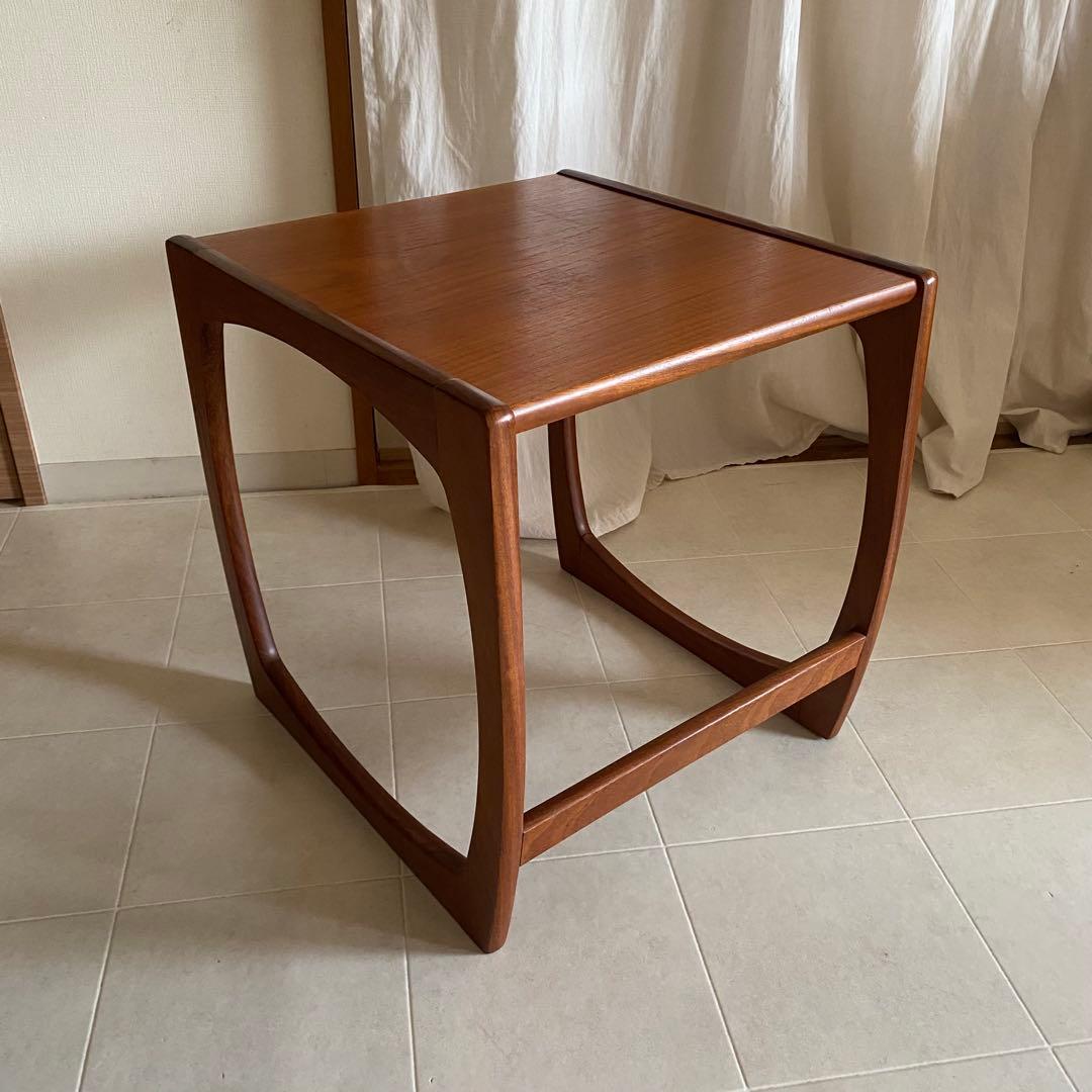 美品　北欧　アンティーク　ネストテーブル　セット　サイドテーブル　チーク　机