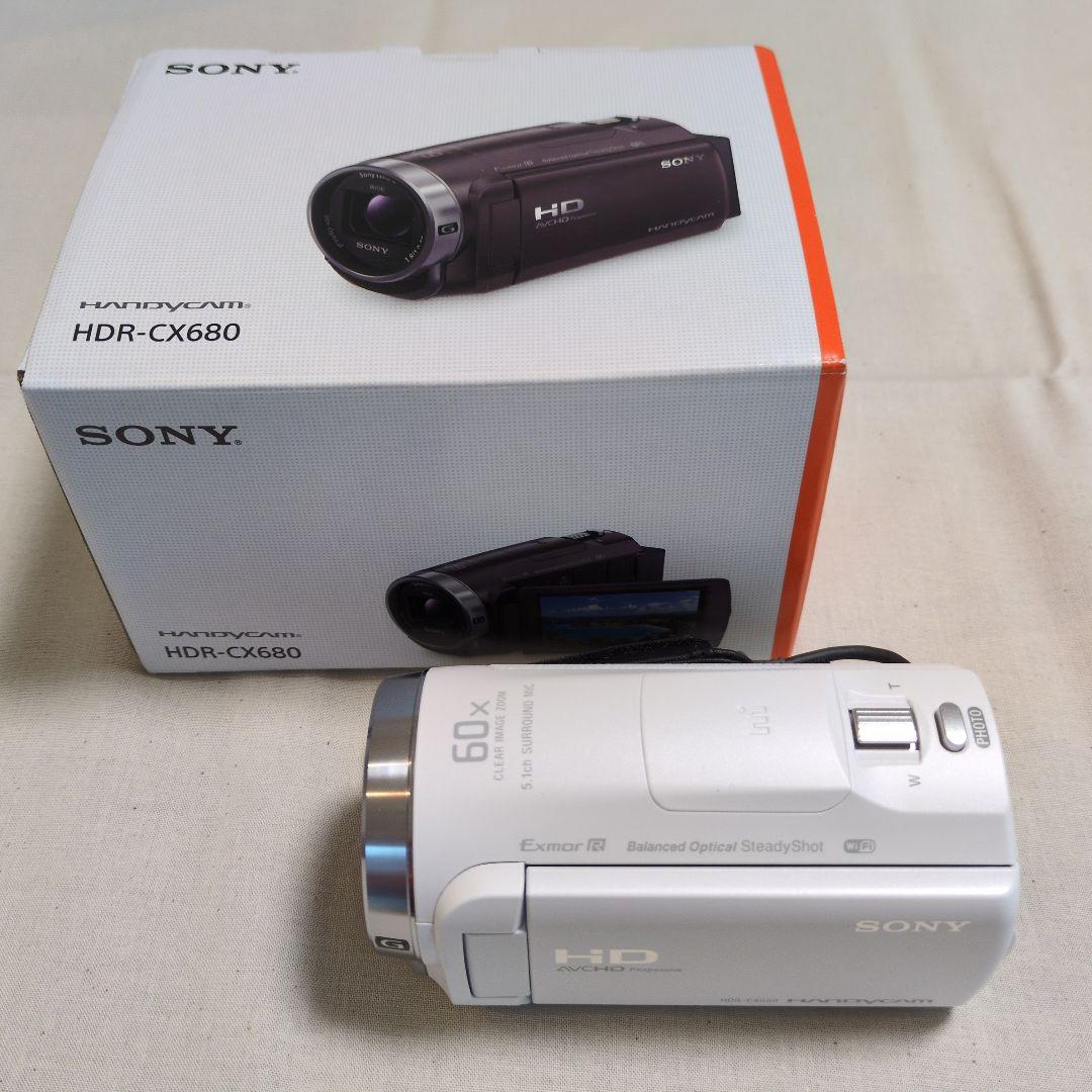 SONY HANDYCAM HDR-CX680 ビデオカメラ 2024年製 白色