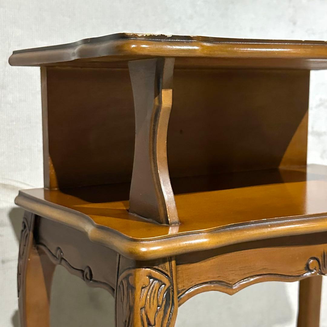 ✦80s✦ロココ調 アンティーク コンソールテーブル サイドテーブル 電話台