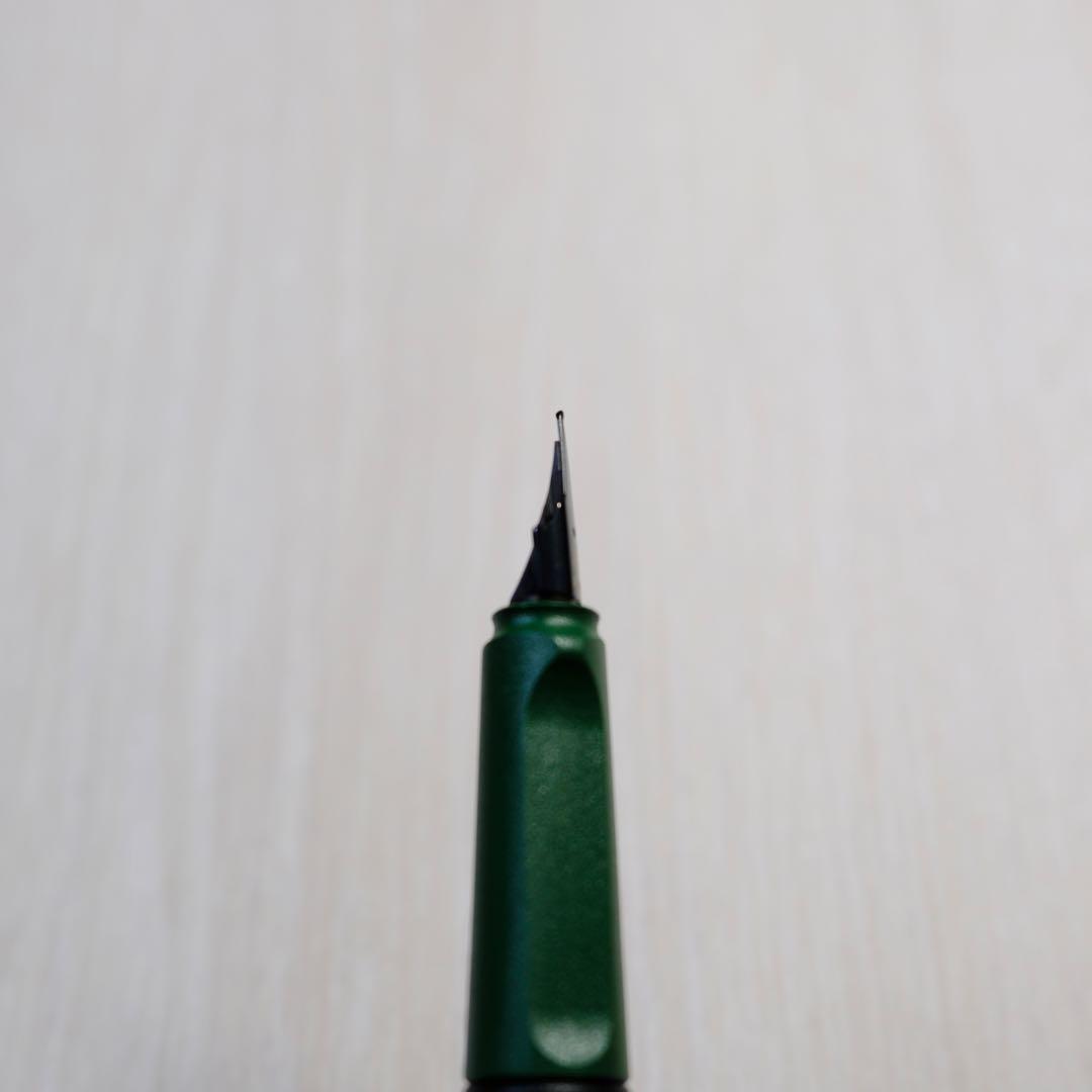 ラミー サファリ 限定 フィールドグリーン ゴールドクリップ 万年筆　漢字ニブ