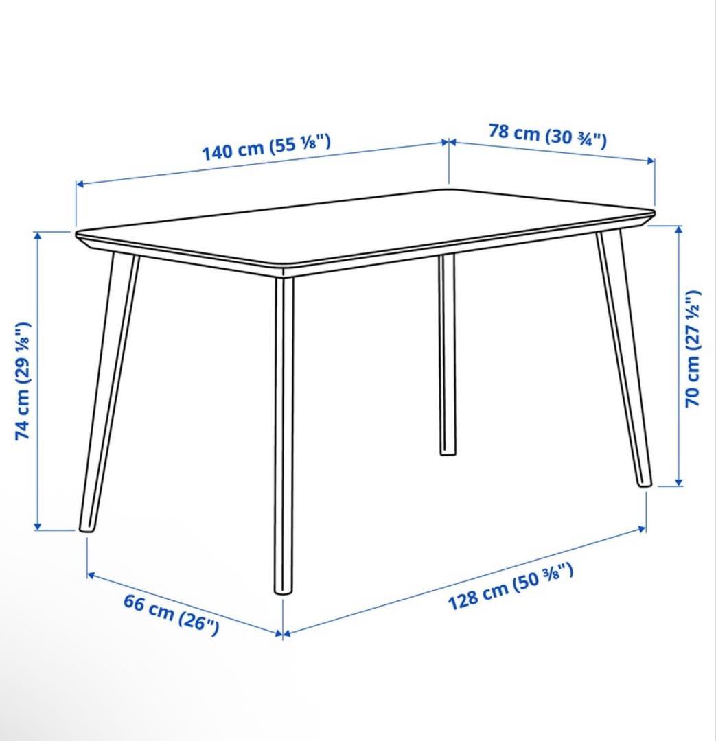 ＊東京都付近取引限定＊美品激安　IKEA ダイニングテーブル　デスク　4人掛け