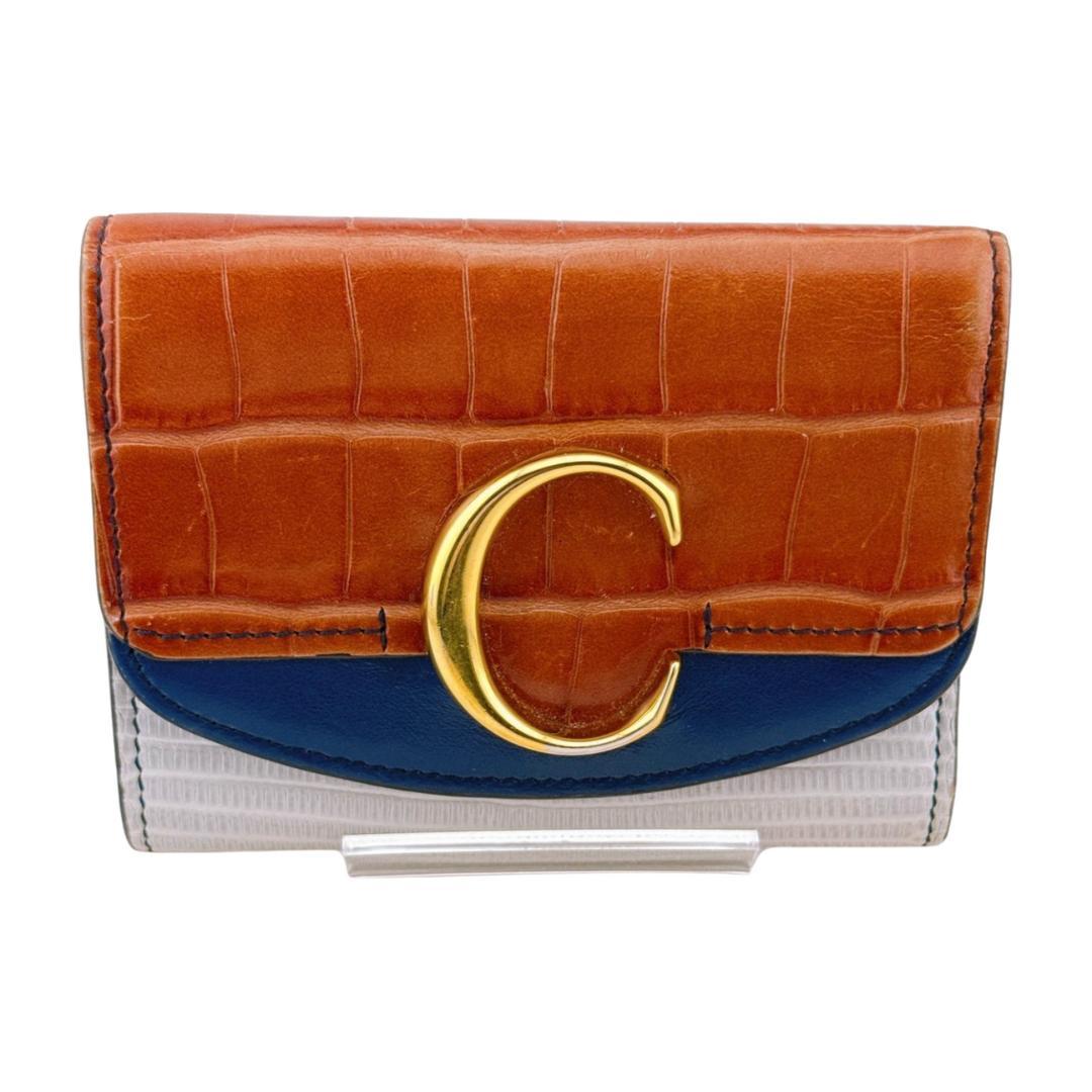 Chloeクロエ 三つ折り財布 Cスモールトリフォールドウォレット マルチカラー