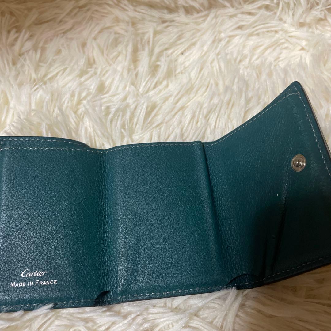 ✨超希少✨Cartier カルティエ　マストライン　ゴールド金具 三つ折り財布