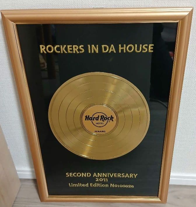 未使用品　ハードロックホテル・ペナン　限定品　レコード　No.26 ゴールド色