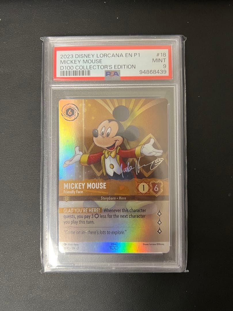 PSA 9 ロルカナ ミッキーマウス ディズニー 100 英語版