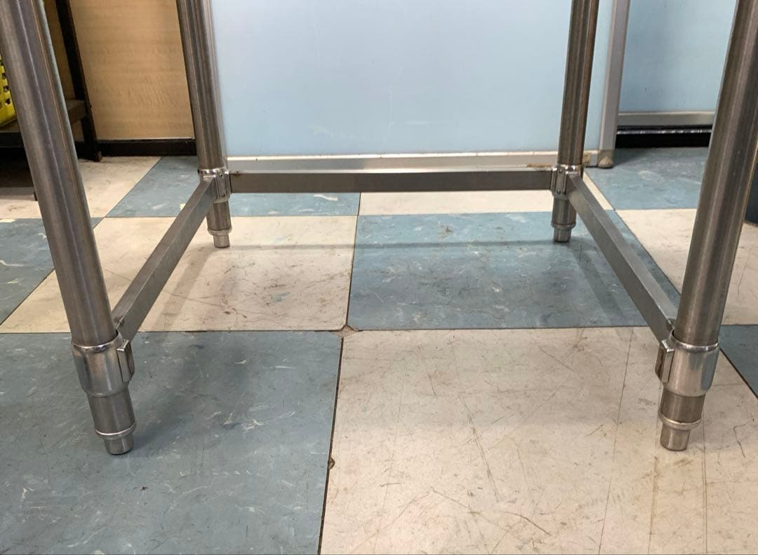 業務用ステンレス製クリーンテーブル ソイルドテーブル BG付 H93×80×69