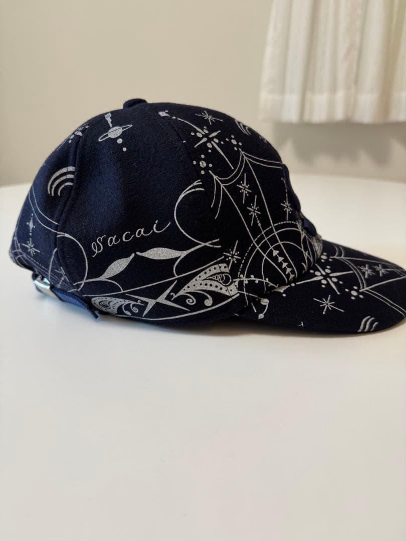 sacai × Dr.Woo wool bandana print cap