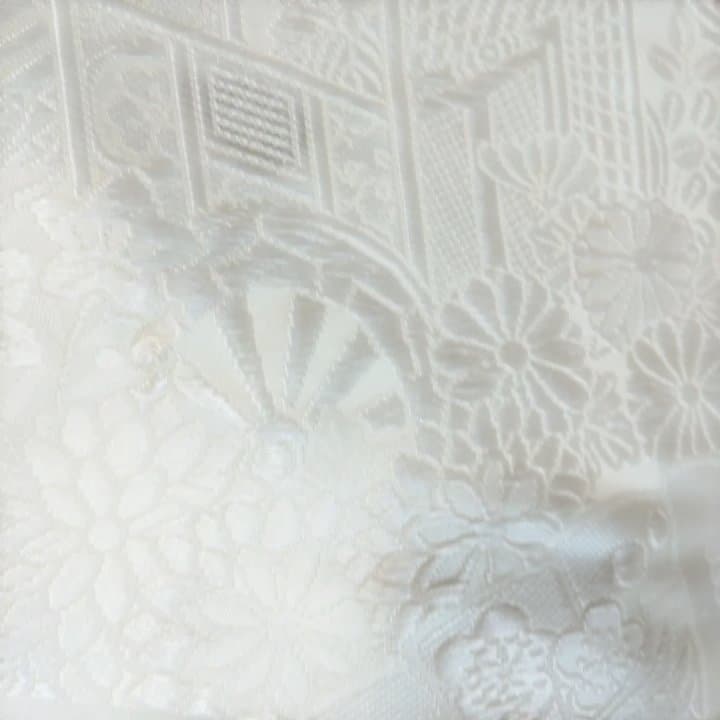 白無垢 打ち掛け御所車に草花Y