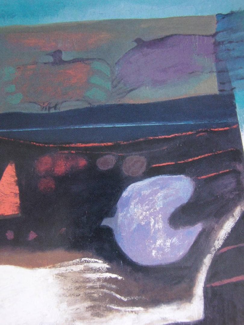 月舘れい、【大きい黒いテーブル】、希少な額装用画集より