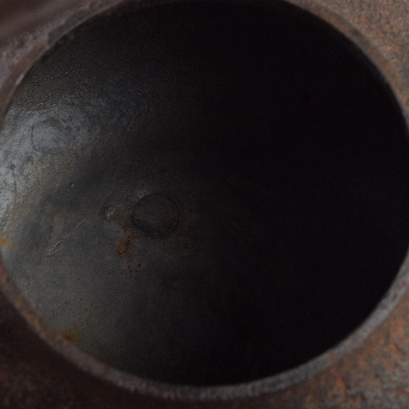 煎茶道具　釜師　菊池政光作　鉄瓶　共箱　D　R9449H