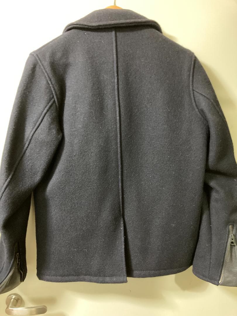 USA製Schott　メルトンウール裏地キルティングダブルライダースジャケット
